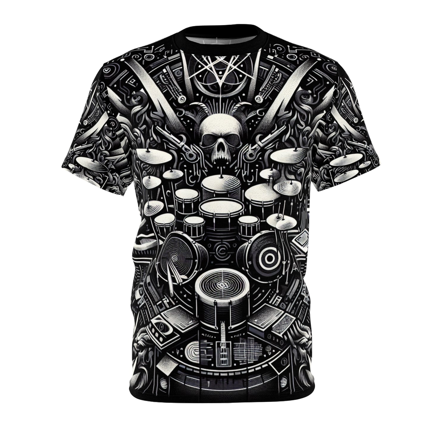 "Amplified Echoes: Vintage Vibe Rock Band Shirt" - Tee