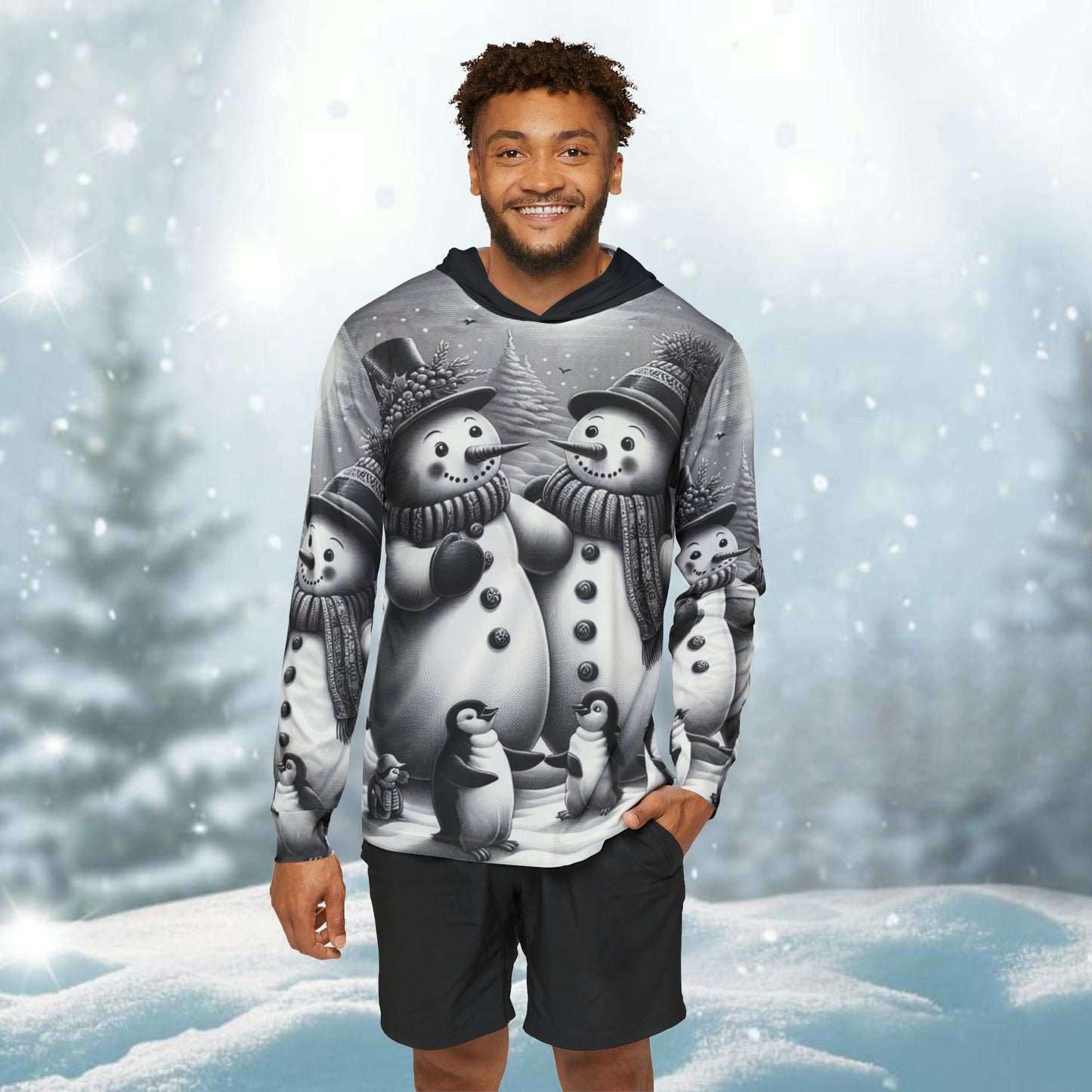 Snowscape Joy. - Sports Hoddie