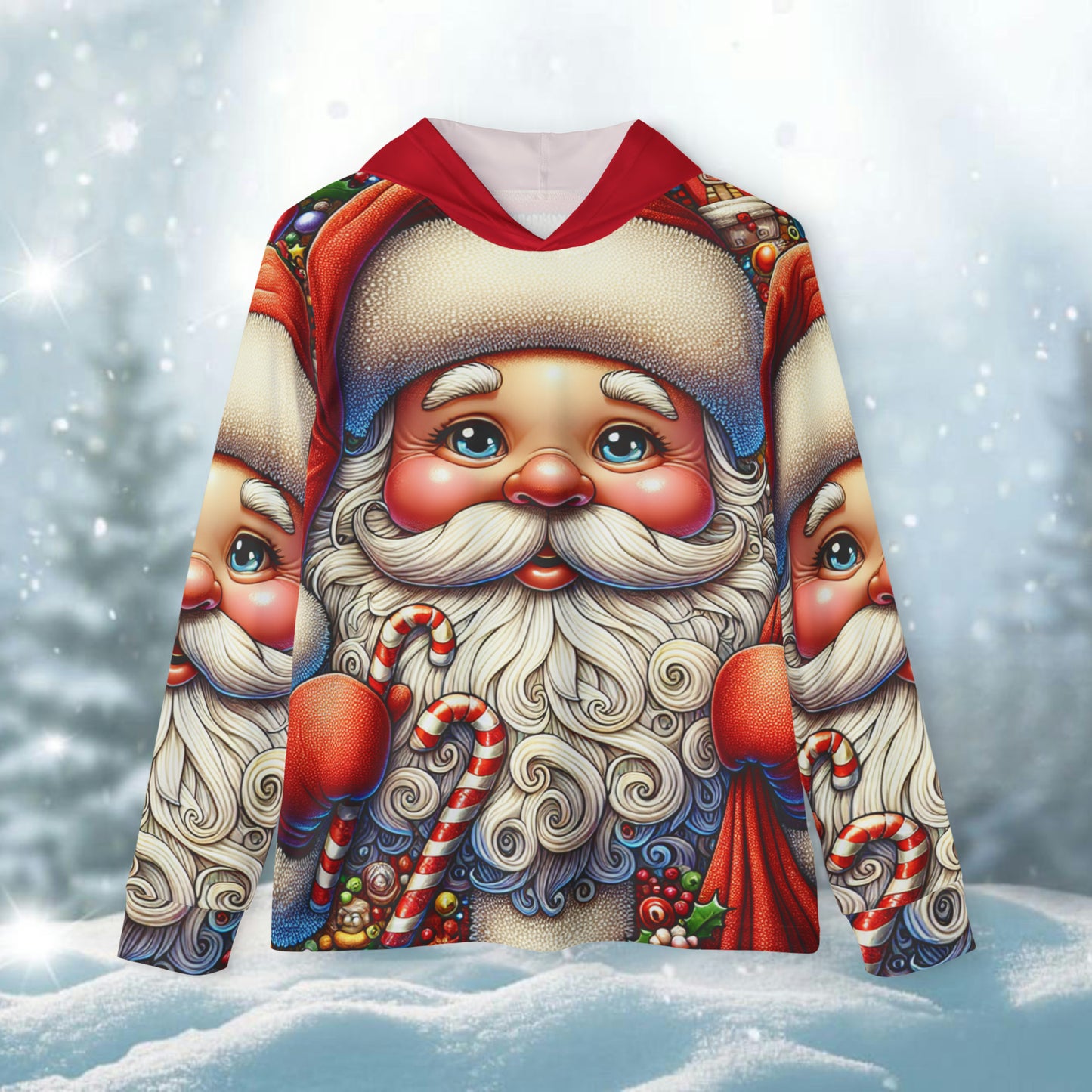 Frosty Santa. - Sports Hoddie