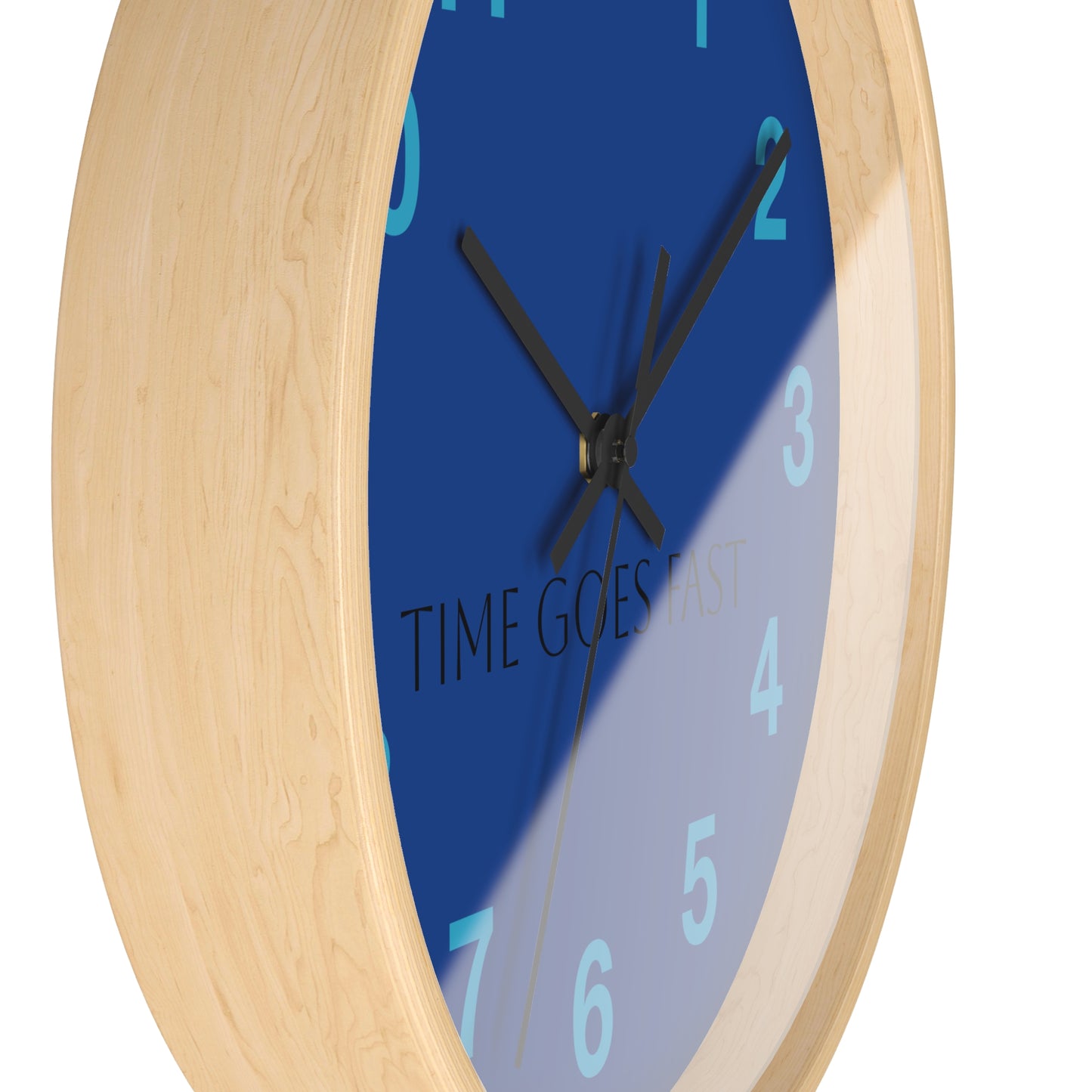 Modern Blue Wall Clock – Decor, Gift for Home, Office, Time Management, Motivational Decor, Timely Reminder