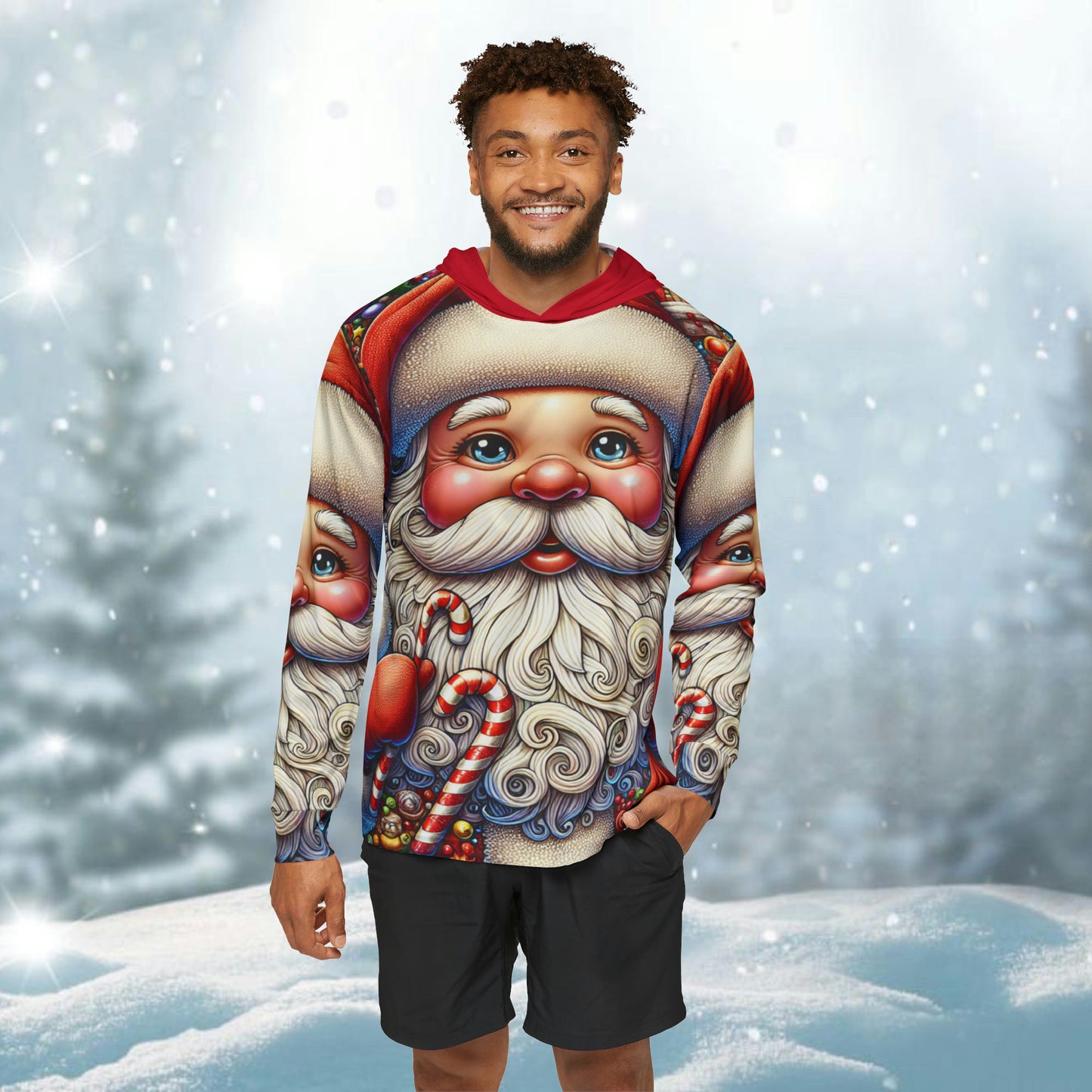 Frosty Santa. - Sports Hoddie