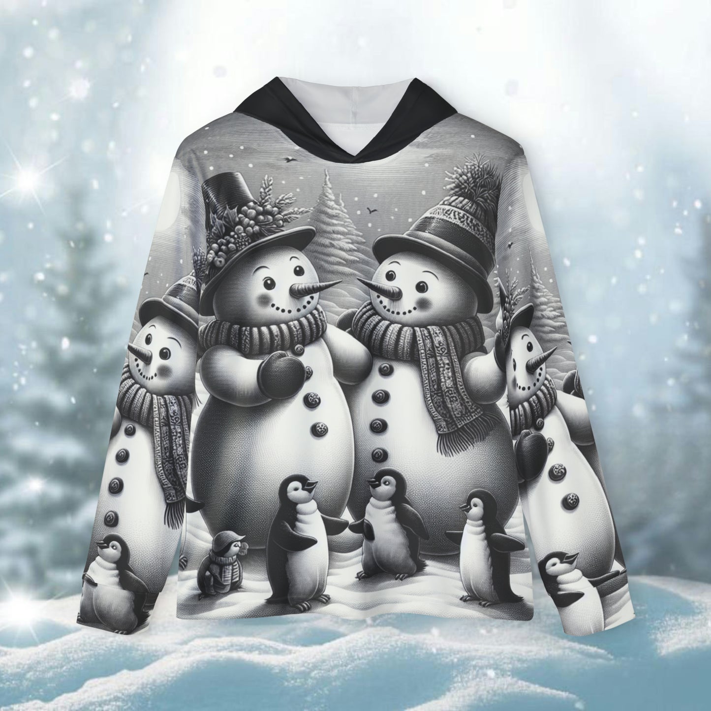 Snowscape Joy. - Sports Hoddie